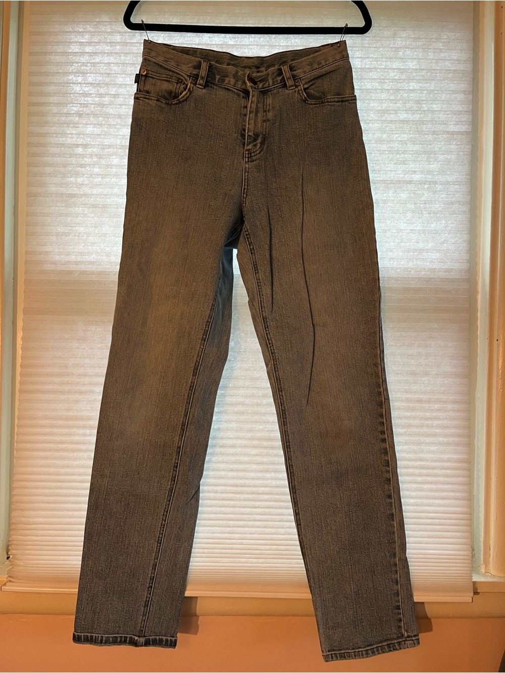 Vintage Ralph Lauren Women's Straight-Leg Jeans in Faded Blue Denim